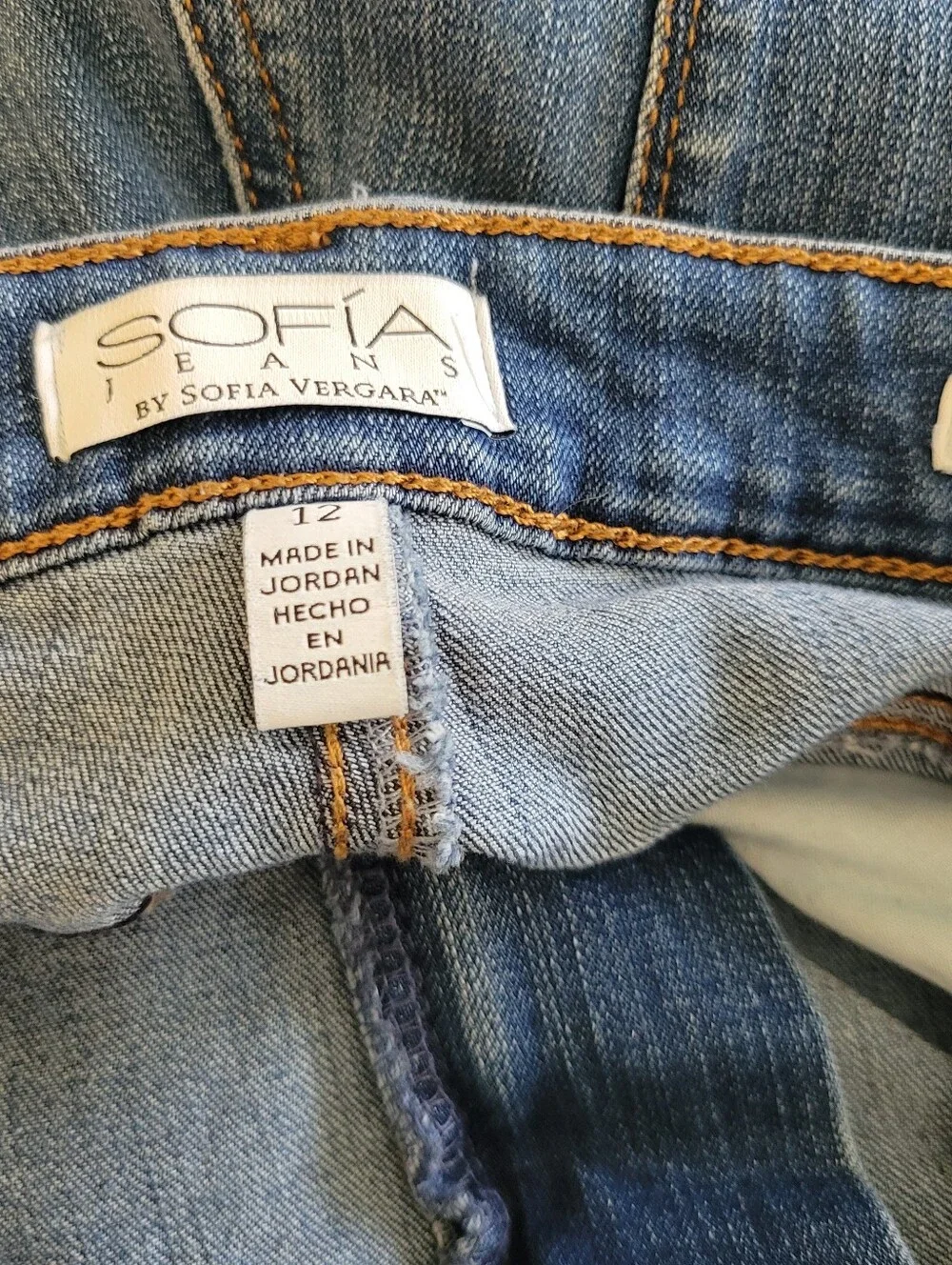 Sofia by Sofia Vergara Medium Blue Women’s Stretch Skinny Jeans Ladies 12.
